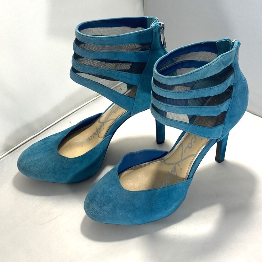 Jessica Simpson Teal Suede Stiletto Heel Women's Size US 8.5M